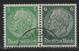 Germany Scott # 418, 419, used, se-tenant, Mi # W69