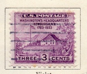 United States 1933 Early Issue Fine Used 3c. 149162