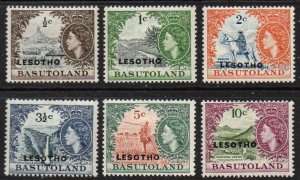 Lesotho Sc #5-10 Mint Hinged
