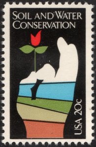 SC#2074 20¢ Soil and Water Conservation Single (1984) MNH