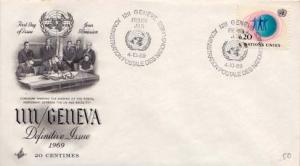 United Nations Geneva, First Day Cover