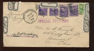 OX27 Post Office Seals on 1939 Special Delivery Cover 'Rec'd Bad Condition' 940g