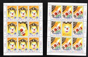 ROMANIA - 2011 - CIRCUS - CLOWNS - Full Sheet -