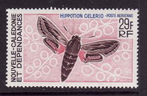 New Caledonia-Sc#C52-unused NH airmail-Insects-Butterflies-H