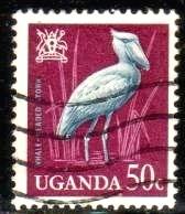 Bird, Whale-headed Stork, Uganda stamp SC#103 used