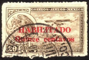 1931, Mexico 15c, Used, Sc C39