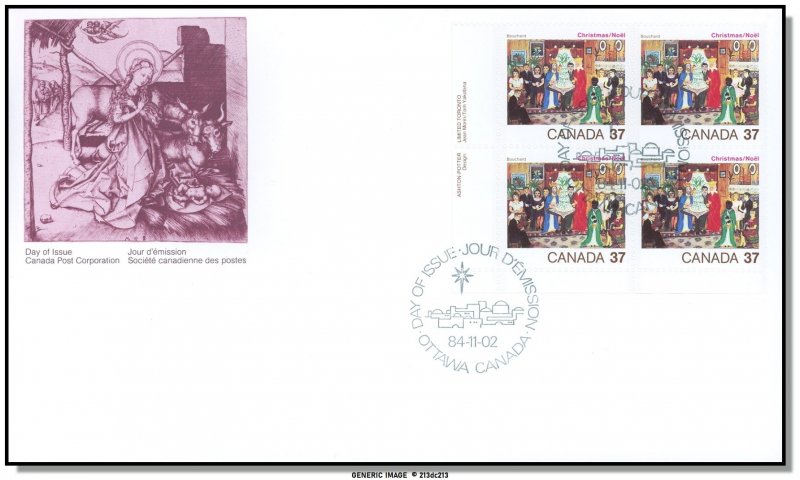 Canada FDC #1041 PB LL - The Three Kings (1984) 37¢