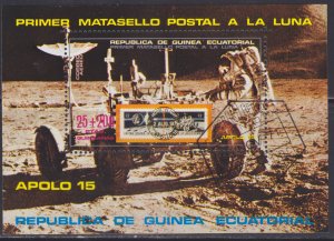 Equatorial Guinea, 1972, Airmail, Apoll0 15, 50+20p,  used/CTO++