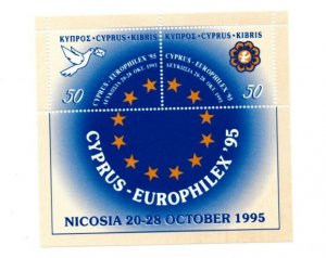 Cyprus 1995 - EUROFILEX  - Souvenir Stamp Sheet - Scott # 871 - MNH