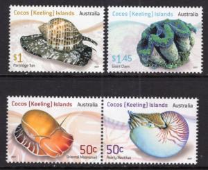 Cocos Keeling Islands 345-347 Marine Life MNH VF