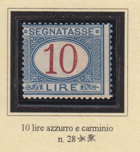 Italy Regno - Extended Collection Umberto I - cv 4400$ Segnatasse (Tax)