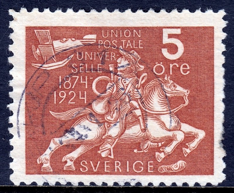 Sweden - Scott #213 - Used - Pulled perfs LR - SCV $4.50