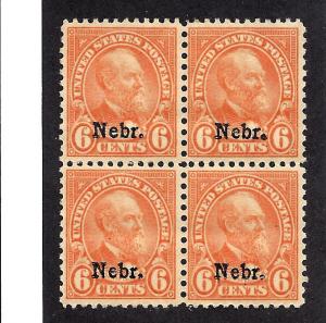 675 Mint,OG,NH... Block of 4... SCV $280.00