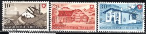 Switzerland Scott # B155 - B157, used