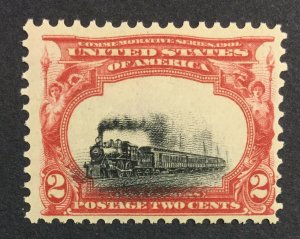 MOMEN: US STAMPS #295 VAR. SINKING TRAIN MINT OG NH LOT #41215