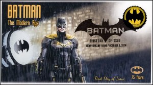 AO-4928-2, 2014, Batman, Signal, Modern Age, Add-on Cachet, Pictorial Postmark,