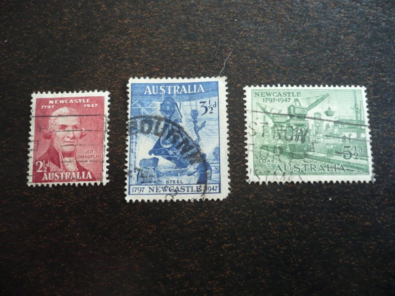 Stamps - Australia - Scott# 207-209 - Used Set of 3 Stamps