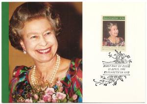 Australia 1210 1991 Queens Birthday Maxi Card