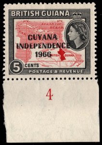 Guyana #32M Map; MNH