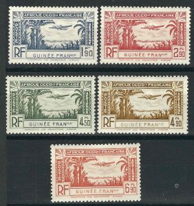 French Guiana C1-5 Yv PA  1-5 MLH VF 1940 SCV $4.00