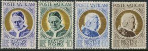 VATICAN Sc#145-148 1951 Pope Pius X Beatification Complete Set OG Mint VLH