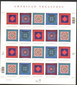 US #3524-27 Mint Sheet Amish Quilts 