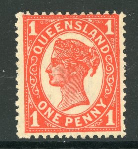 Queensland 1897 1p  Vermillion  SG 233 Perf 12½ Mint D401 ⭐⭐⭐⭐⭐⭐