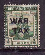 Trinidad & Tobago-Sc#MR6-unused hinged 1/2p Britannia-War Tax-1917-