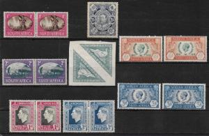 SOUTH AFRICA 1910-45 Collection Assorted mint hinged.