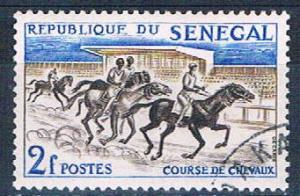 Senegal 204 Used Horse Racing lr 1961 (S0789)+