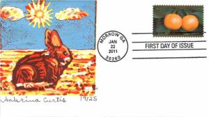 #4492 Year of the Rabbit S Curtis FDC