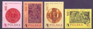 Poland 1973 MNH Stamps Scott 1982-1985 Stamp Exhibition Copernicus Medieval Art