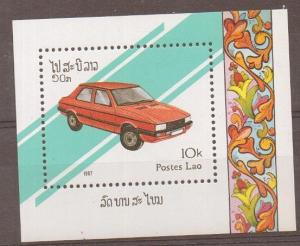 LAOS SGMS1003 1987 MOTOR CARS MNH