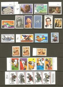 US 1995 Commemorative Year Set with 49 Stamps MNH