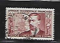 FRENCH WEST AFRICA, 58, USED, TREICH & MAP