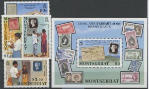 Montserrat #741-745 Unused Souvenir Sheet