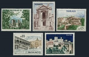 Monaco 474-478, MNH. Mi 644-648. Palaces of Monaco, Oceanographic Museum, 1960.