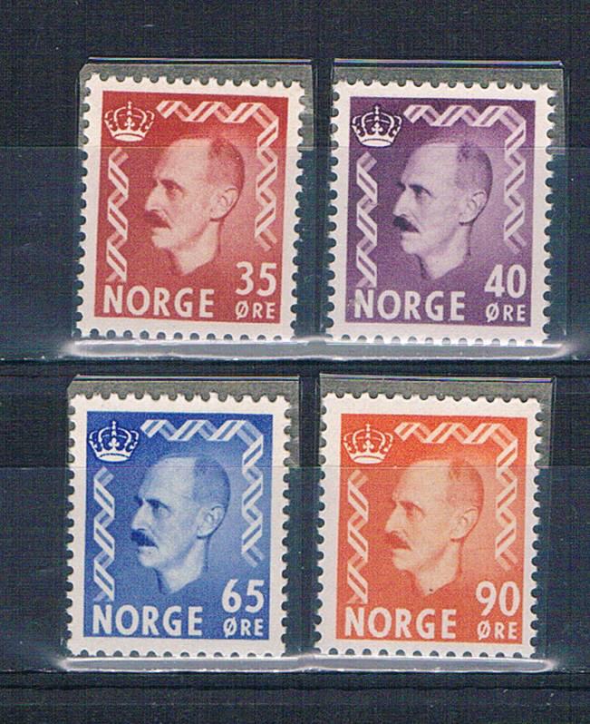 Norway 346;347;349;352 MNH King Haakon 1955 (N0702)