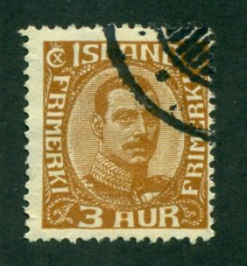 Iceland 1920 #109 U SCV(2020)=$17.50