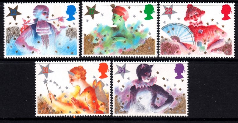 Great Britain 1985 Christmas Complete Mint MNH Set SC 1124-1128