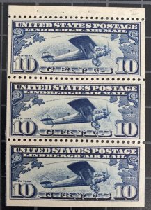 US Stamps-SC# C10 - Booklet Of 3 - MNH - Premium Item - SCV = $115.00