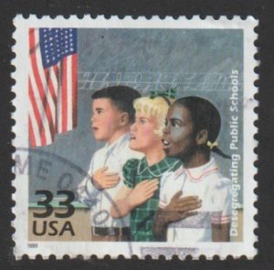 SC# 3187f - (33c) - Celebrate the Century - 1950s, Integration of Schools  used