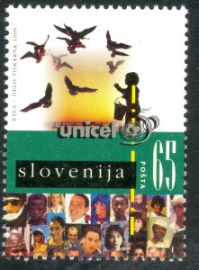 SLOVENIA 1996 UNICEF ANNIVERSARY Issue Sc 249 MNH