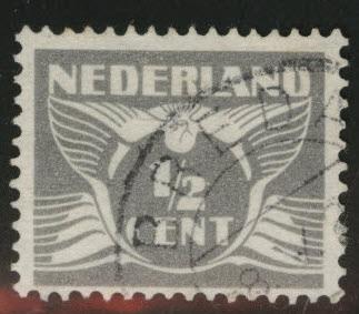 Netherlands Scott 164 used 1928 watermarked stamp