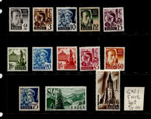 Germany #5N1-5N13 Definitive Set MLH