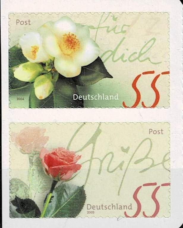 Germany 2004,Sc.#2294; 2228 MNH, Rose greeting, self-adhesive
