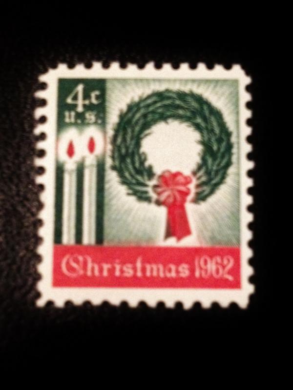 US Scott #1205 Christmas Wreath Mint, VF, NH, OG  SCV $0.25
