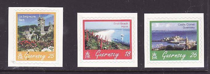 Guernsey-Sc#593-5-unused NH set-Island scenes-Self-Adhesives-1997-