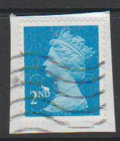 GB QE II Machin SG U2957 - 2nd brt blue -  M15L - Source  none