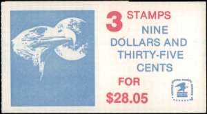 United States #1909, BK140B, Complete Booklet of Three, 1983, Birds, Never Hi...